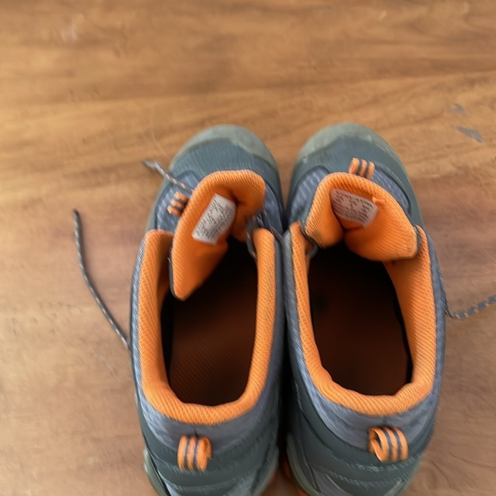Merrell Chameleon Hiker Hiking Shoes Grey Orange Size 5 - Picture 12 of 14
